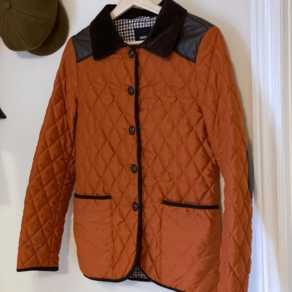 ASOS Burnt Orange Quilted Chore Coat - Picture 6 of 16